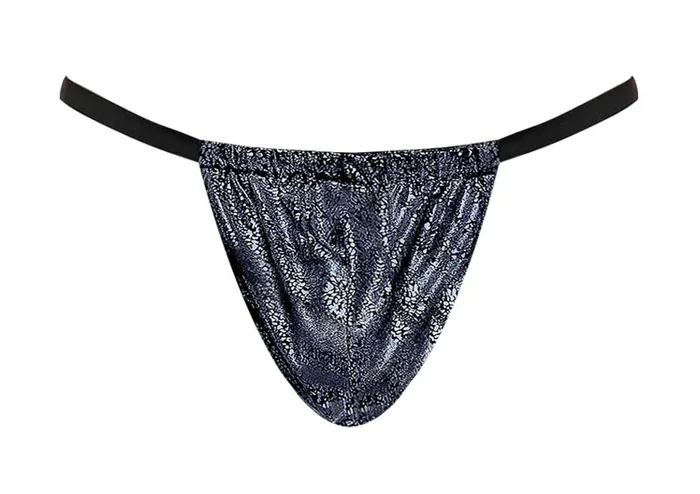 Male Power Blue Streak Posing Strap Blue One Size