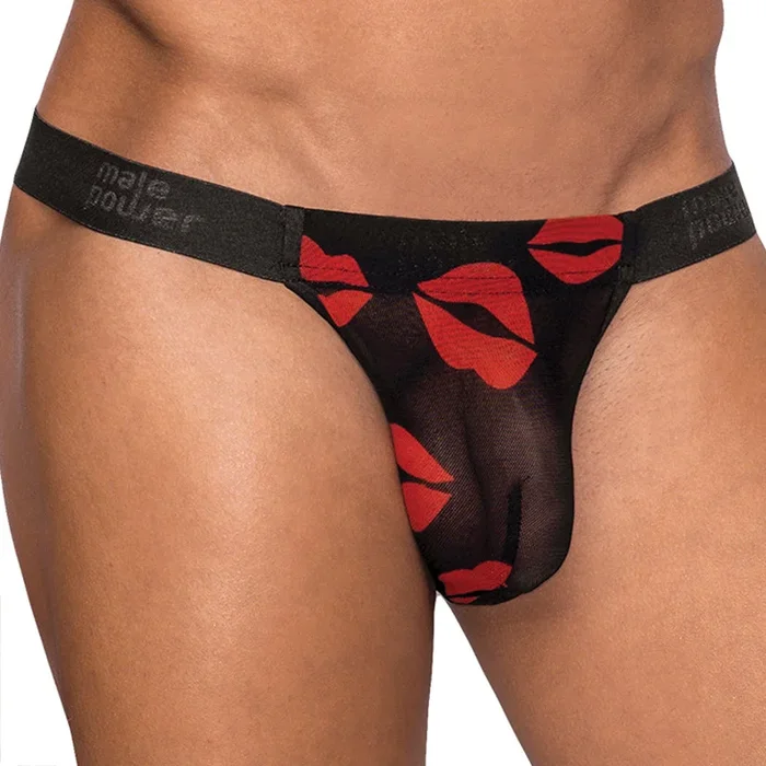 Male Power Kiss Me Micro Thong-Black S/M