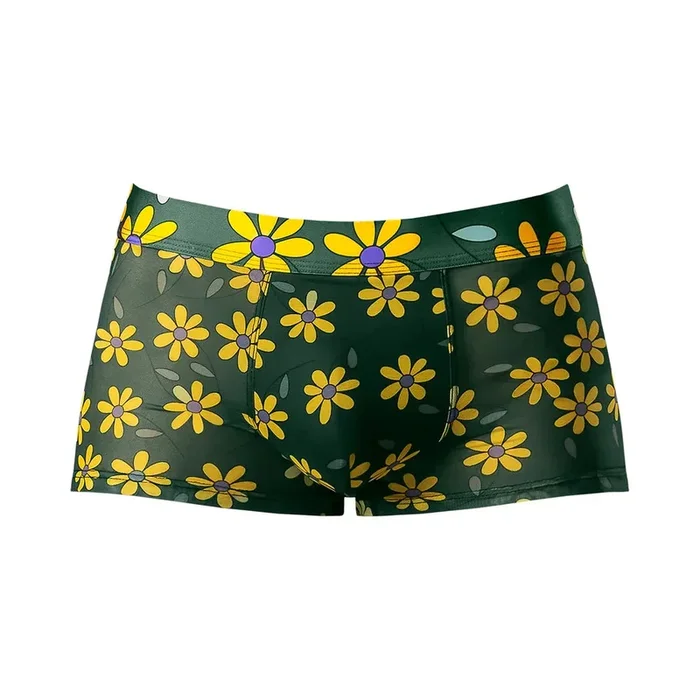 Male Power Petal Power Pouch Get Wind Through Mesh Short Daisy Green