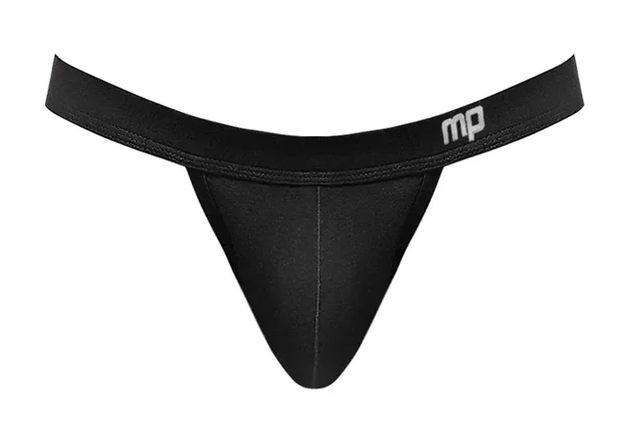 Male Power Pure Comfort Modal Bong Thong Black