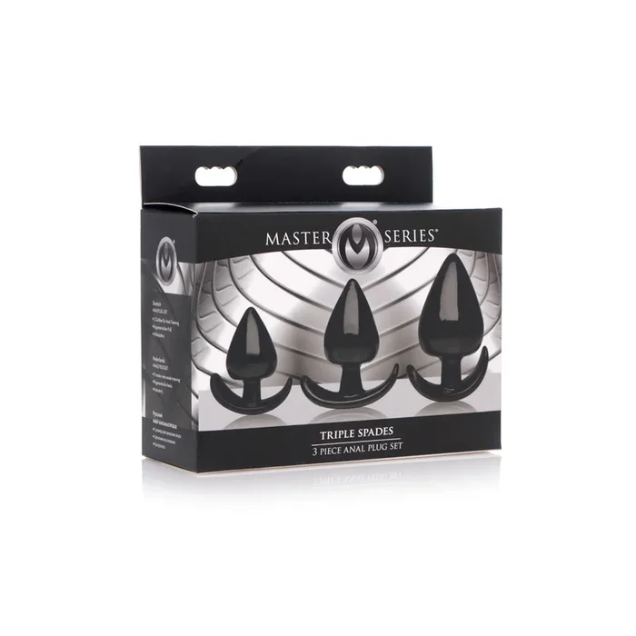 Master Series Triple Spades 3 Piece Anal Plug Set