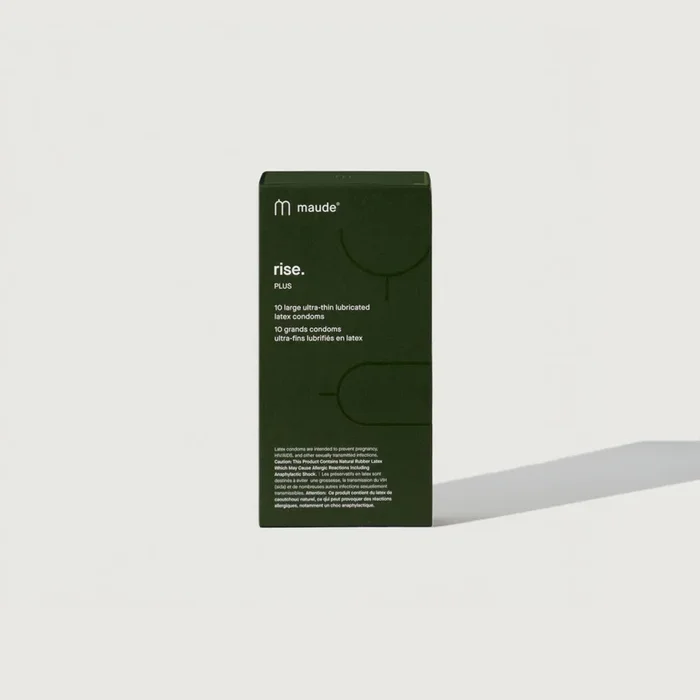 MAUDE Rise Plus – 10 Large Ultra-Thin Condoms