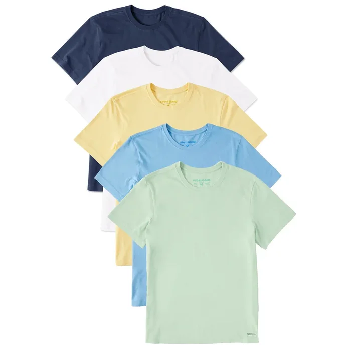 Men’s Solid 5-Pack Crusher-LITE Tee – Multi
