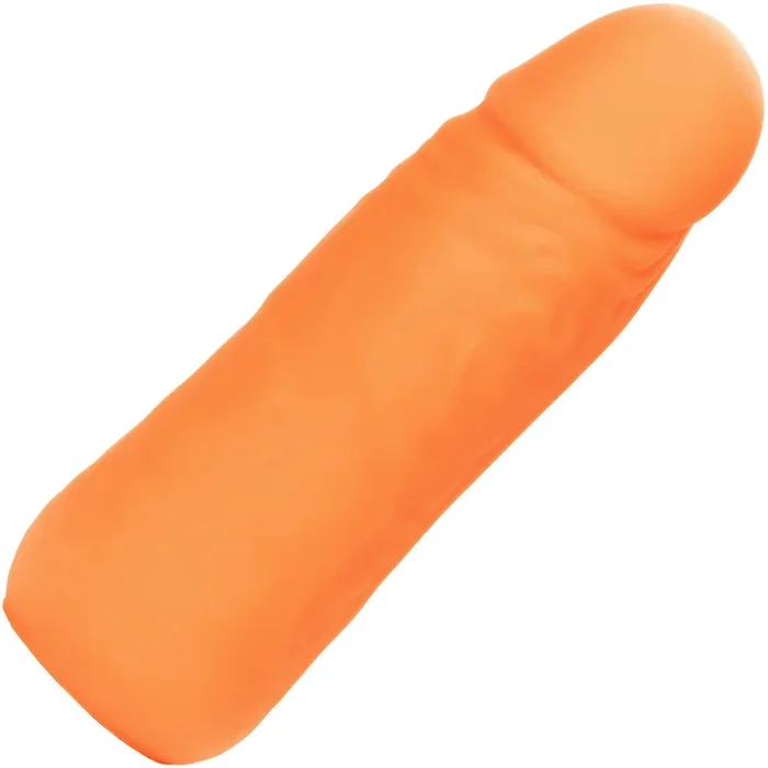 Miniskirt Vibrating Studs Rechargeable Waterproof Silicone Dildo By CalExotics – Orange