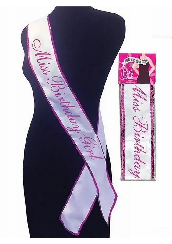 Miss Birthday Girl Party Sash