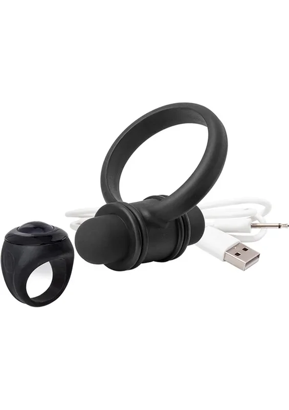 My Mystical USB Rechargeable Vibrating Silicone Cock Ring Set For Him Waterproof