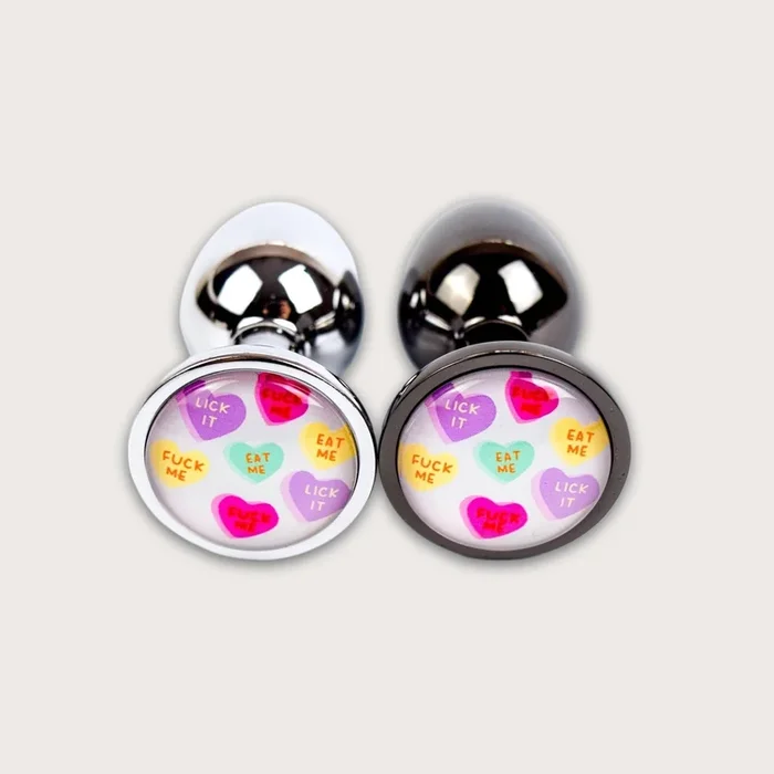 Naughty Conversation Hearts Butt Plug