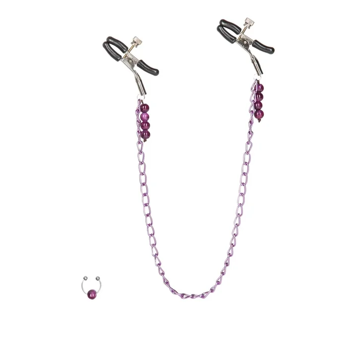 Nipple turn Purple Chain Nipple Clamps