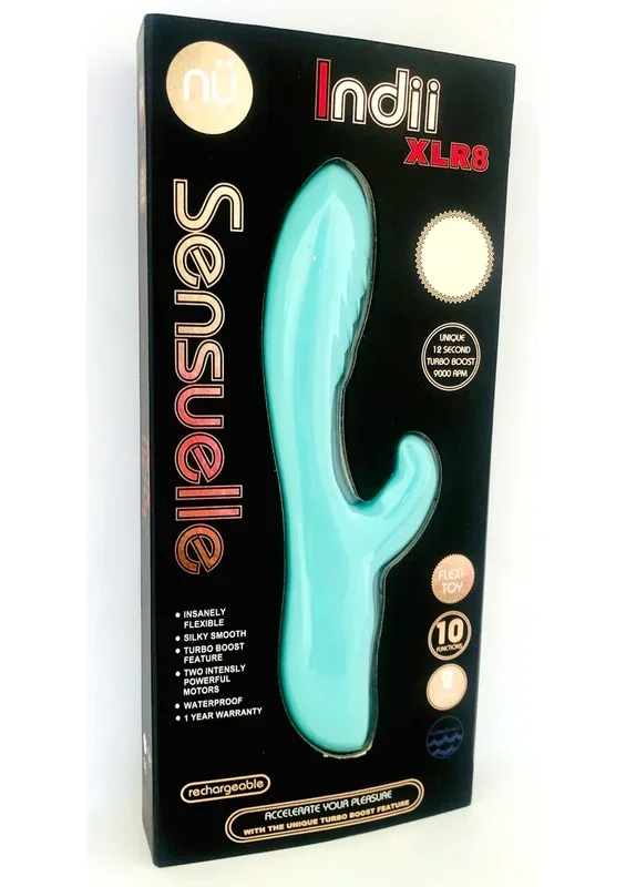 Nu Sensuelle Indii Xlr8 Rechargeable Silicone G-Spot Rabbit Vibrator