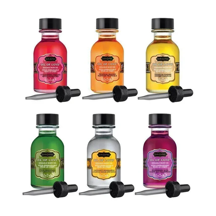 Oil Of Love .75 Oz Kissable Flavored Water-Establish Couples Foreplay Warming Oil