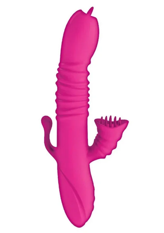 Passion Dual Massager Rut Up Rechargeable Silicone Rabbit Vibrator