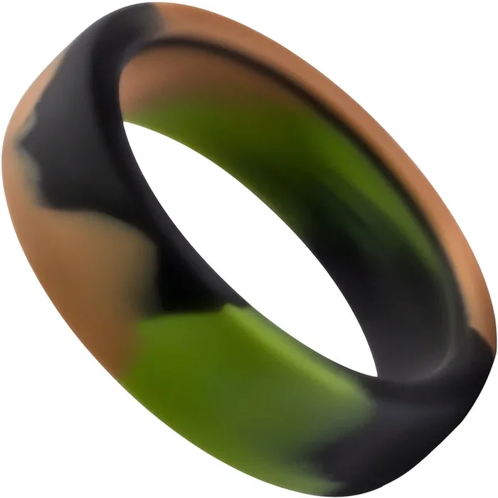 Performance Silicone Camo Cock Ring By Blush Novelties – Green Camouflage