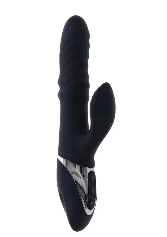 Phone It Home Silicone Rechargeable Vibrator with Clitoral Stimulator