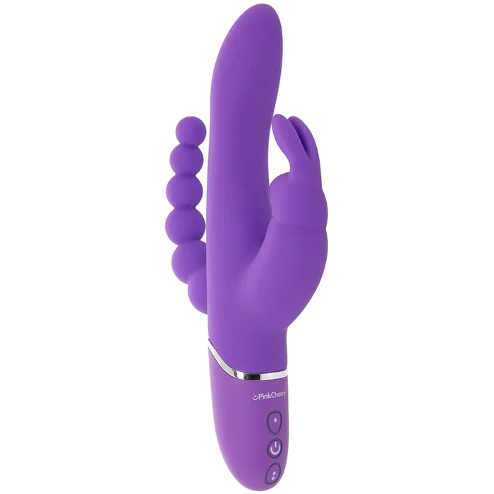 PinkCherry Triple Rabbit Vibe in Purple