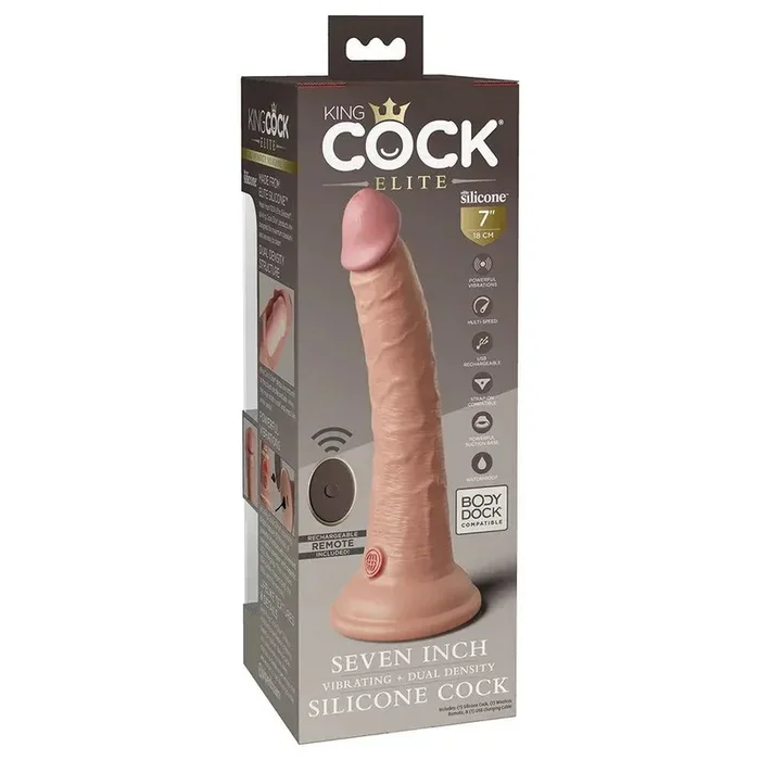 Pipedream King Cock Elite 7 in. Thrill Realistic Dildo With Suction Cup