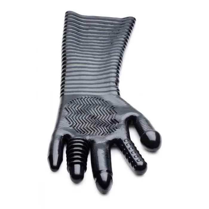 Pleasure Fister Textured Glove, Arm Length