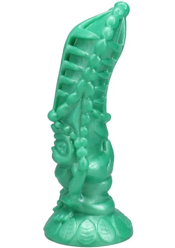 Polynesian Pleasure Idols Mala Ma’ona Earth Idol Rechargeable Silicone Vibrating Dildo with Remote Control