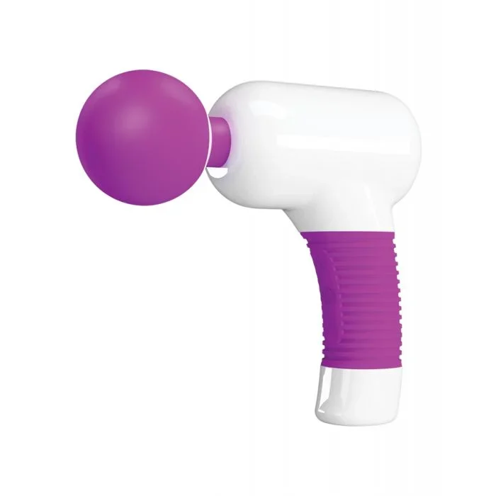 Pretty Love Super Power Fun Gun Massager – White/Fuchsia