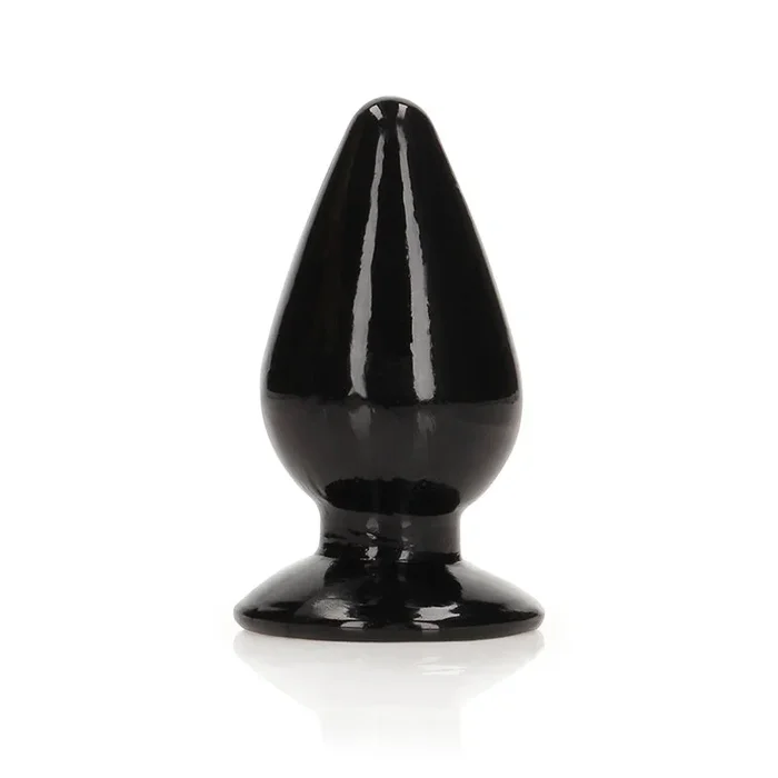 RealRock Crystal Clear 3.5 inward. Anal Plug Black