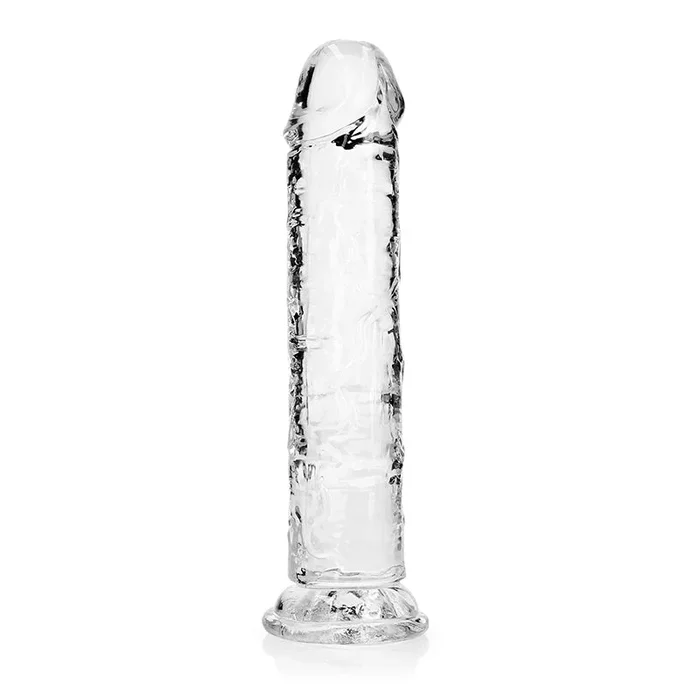 RealRock Crystal Clear Straight 8 Indiana. Dildo Without Balls Absolved