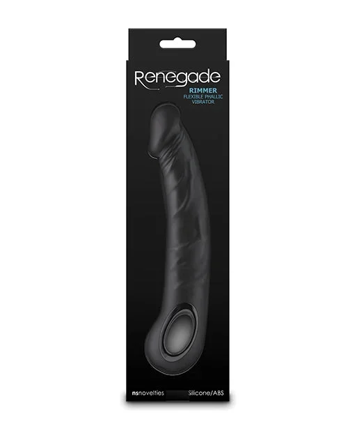Renegade Rimmer Vibrating Dong w/Handle – Black