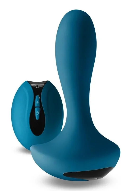 Renegade Thor Rechargeable Prostate Massager Teal Silicone with Remote