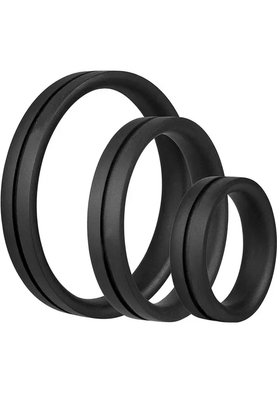 Ringo Pro X3 Silicone Cock Rings Set Waterproof