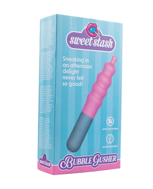 Rock Candy Bubble Gusher Stimulator – Pink/Grey
