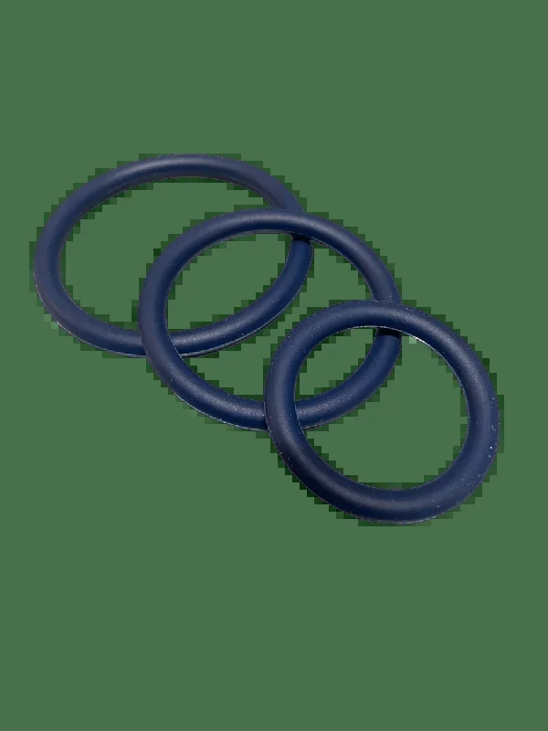 ruff GEAR Silicone Cock Ring 3 Pack Space Blue