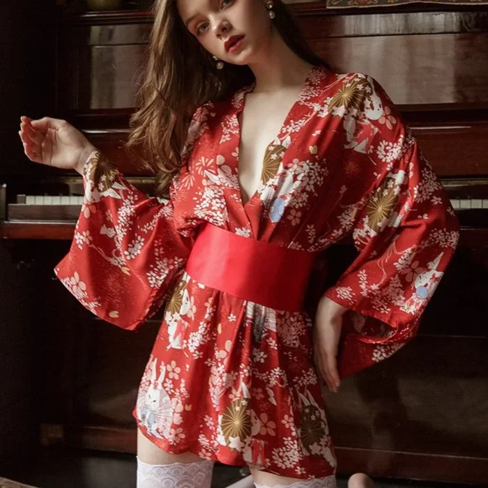 Sally’s Floral Sleepwear Kimono