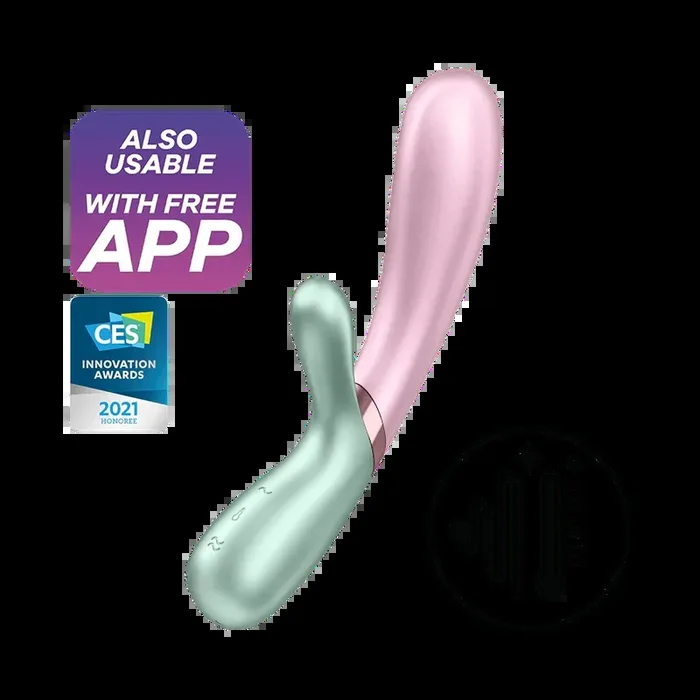 Satisfyer Hot Lover Silicone Warming Dual-Stim App Enable Rabbit Vibrator