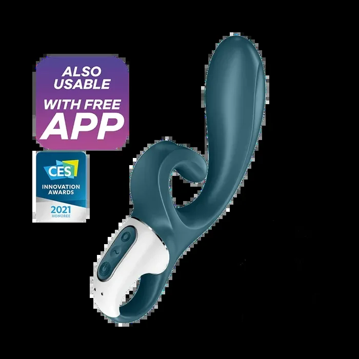 Satisfyer Hug Me Rechargeable Silicone Rabbit Vibrator with Clitoral Stimulation