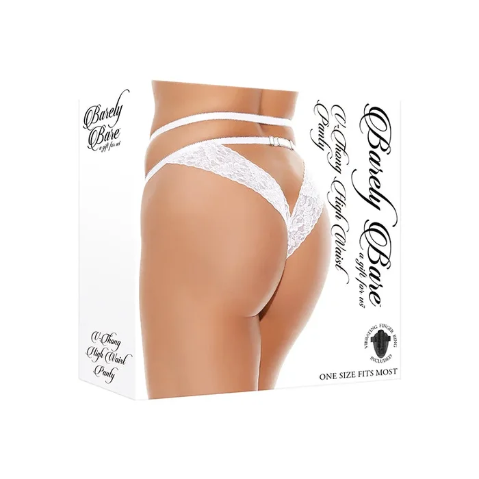 Scarcely Bare V-Thong High-Waist Panty White O/S