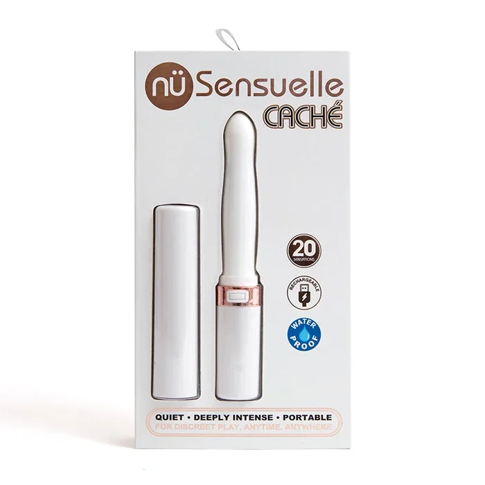 Sensuelle Cache 20-Function Vibe Rechargeable White/Gabardine