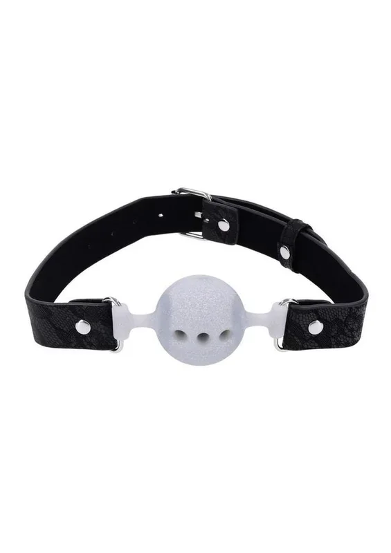 Sex and Mischief Lace Silicone Breathable Ball Gag
