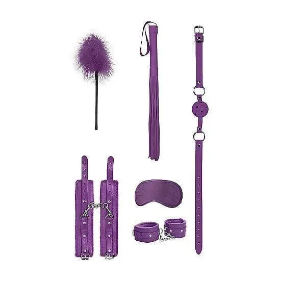 Shots Ouch! 6-Piece Beginner Bondage Kit Purple