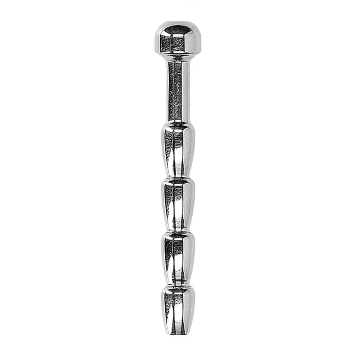 Shots Ouch Urethral Stainless Steel Ribbed Plug – 6mm
