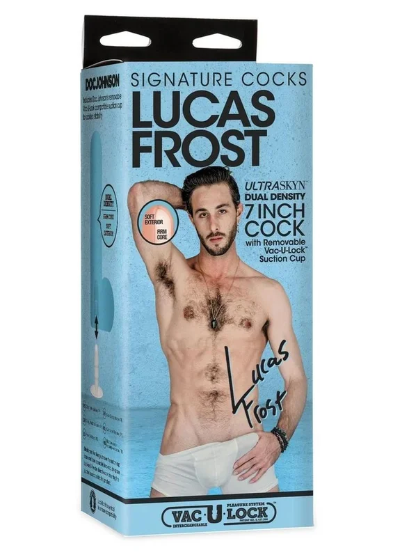 Signature Cocks Ultraskyn Lucas Frost Dildo with Removable Suction Cup
