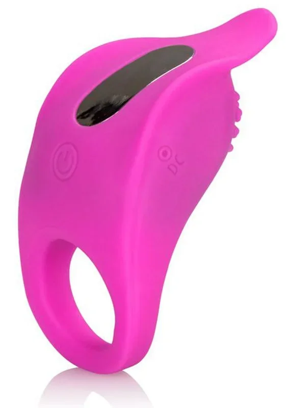 Silicone Rechargeable Teasing Enhancer Cockring Waterproof