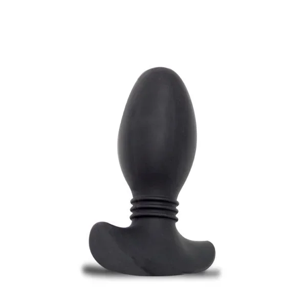 Silicone Ribbed Butt Plug, Medium