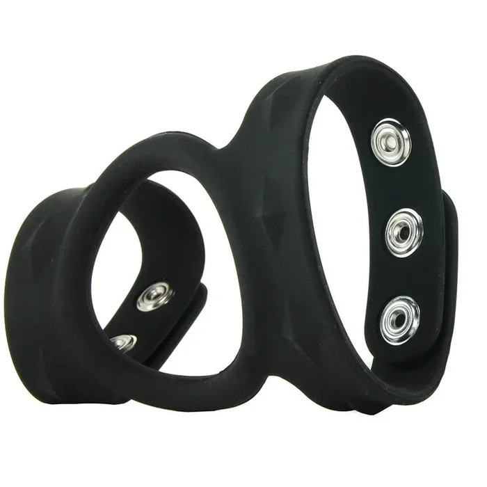 Silicone Tri-ginger snap Cock and Ball Cage