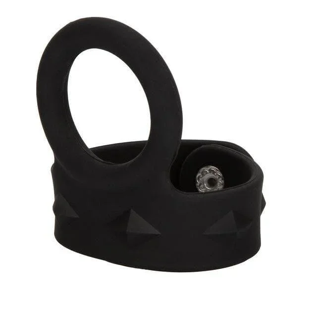 Silicone Tri-Snap Bean Adjustable Scrotum Support with Penis Ring