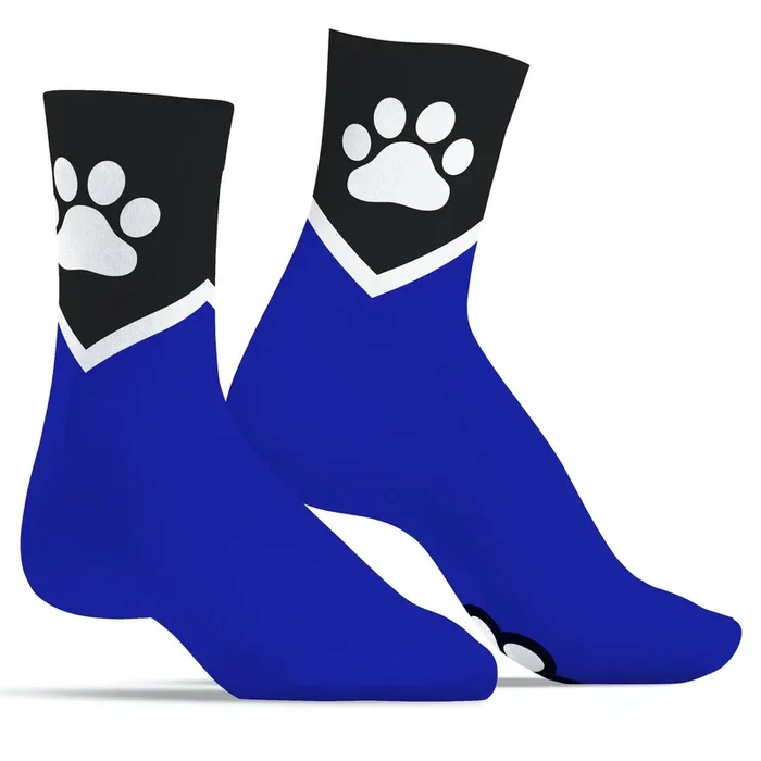 SNEAKXX “Paw ” Skater Socks, Blue
