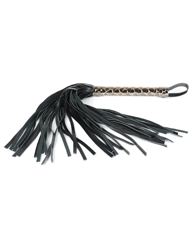 Spartacus Faux Leather Flogger – Gold