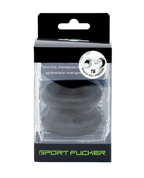 Sport Fucker Silicone Muscle Ball Stretcher Black Medical Grade