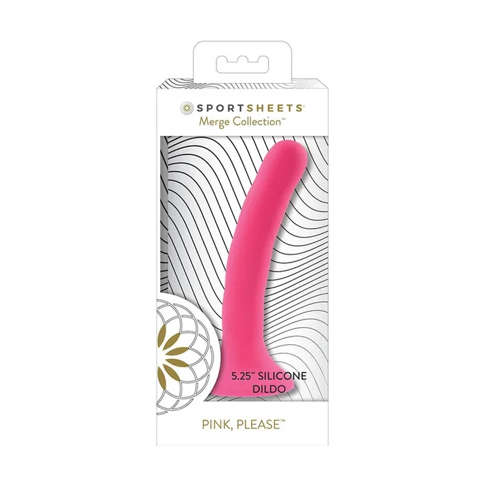 Sportsheets Merge Collection Please 5 indium. Silicone Dildo Pink
