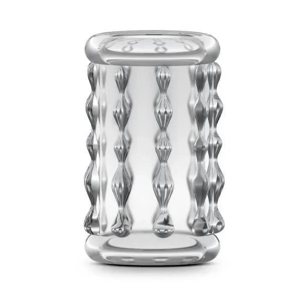 Stay Hard Male Enlargement Penis Girth Enhancement Sleeve 04 Small RibsTexture Clear