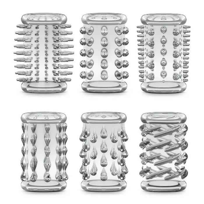 Stoppage Hard Cock Sleeve Kit of Six – Clear