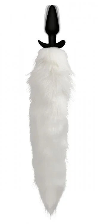 Tailz Vibrating White Fox Tail