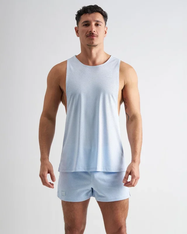 TEAMM8 S.S.C. Mesh Tank – Light Blue